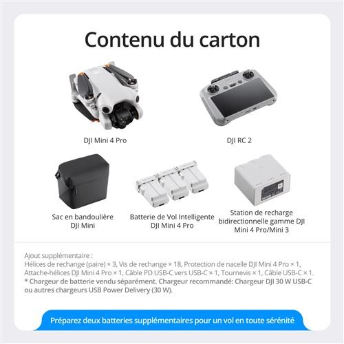Drone Dji Mini 4 Pro Fly More Combo avec radiocommande – Image 3