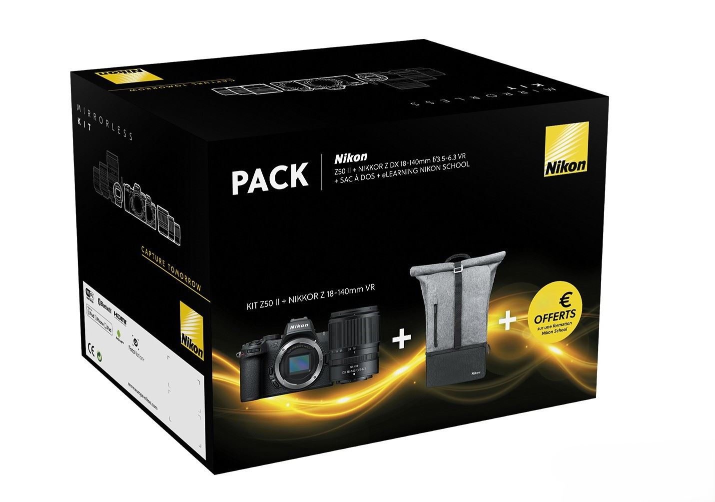 Pack Fnac hybride Nikon Z50 II+ Nikkor Z DX 18-140 mm f/3.5-6.3